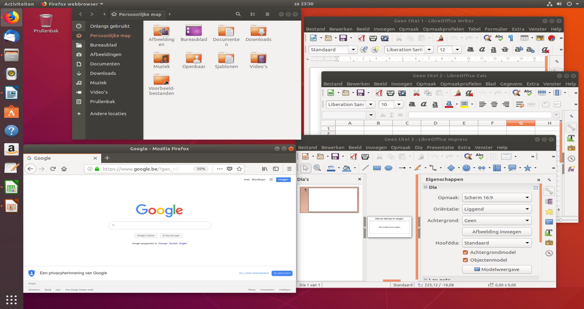 schermafbeelding van Ubuntu