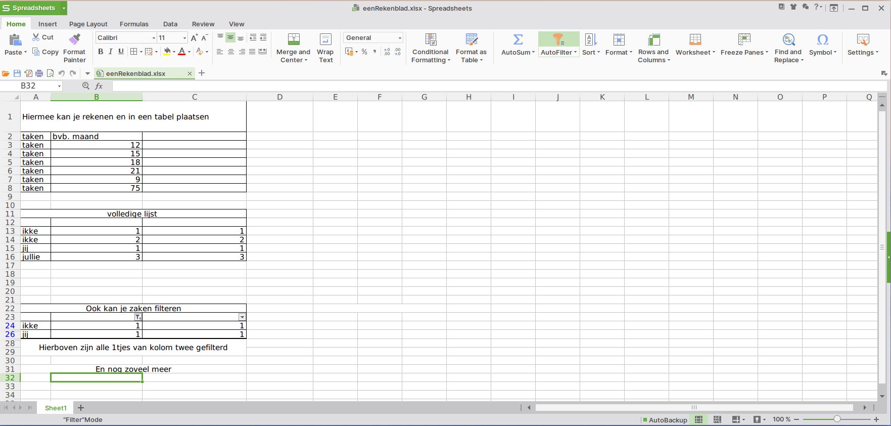 afbeelding van WPS Office rekenblad